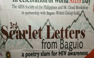 3rd Scarlet Letters from Baguio, a poetry slam for HIV awareness.