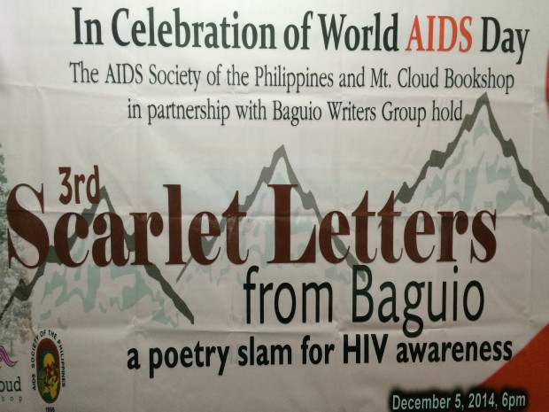 3rd Scarlet Letters from Baguio, a poetry slam for HIV awareness.